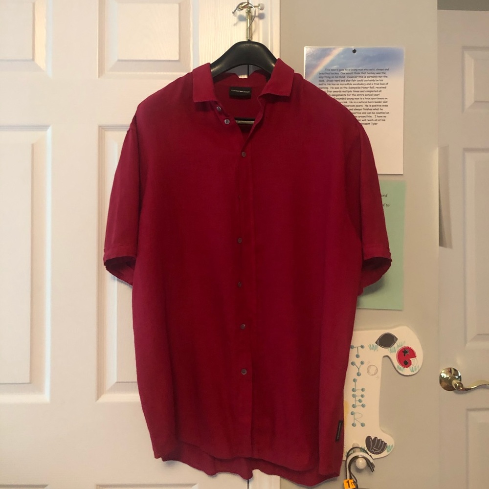 Emporio Armani Red Polo Shirt